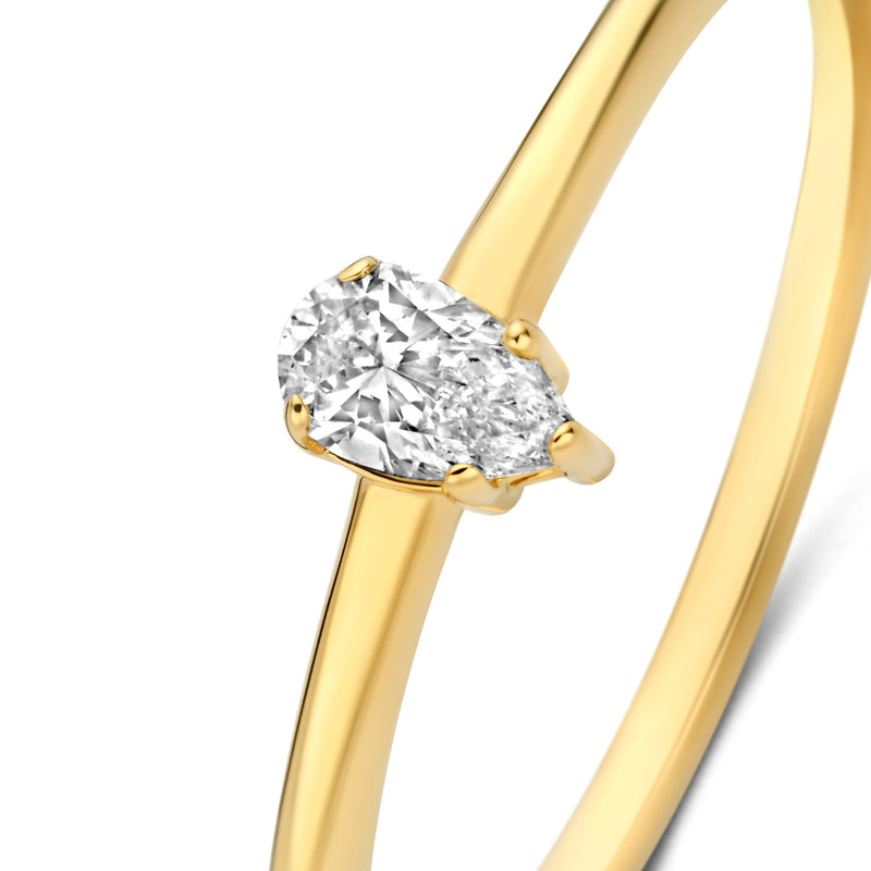 Isabel Bernard De la Paix Bague De la Paix Eloise en or 14 carats avec diamant 0,15 carat IBD330044-52-zoom-