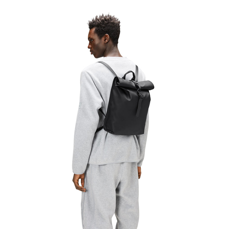 Rains Rolltop Unisexe Sac à Dos Noir R13330-01-zoom-