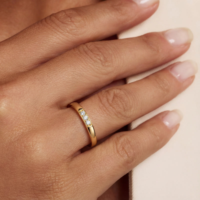 Isabel Bernard De La Paix Elise Ring With Diamonds 0.05 Carat IBD330050-50-zoom-