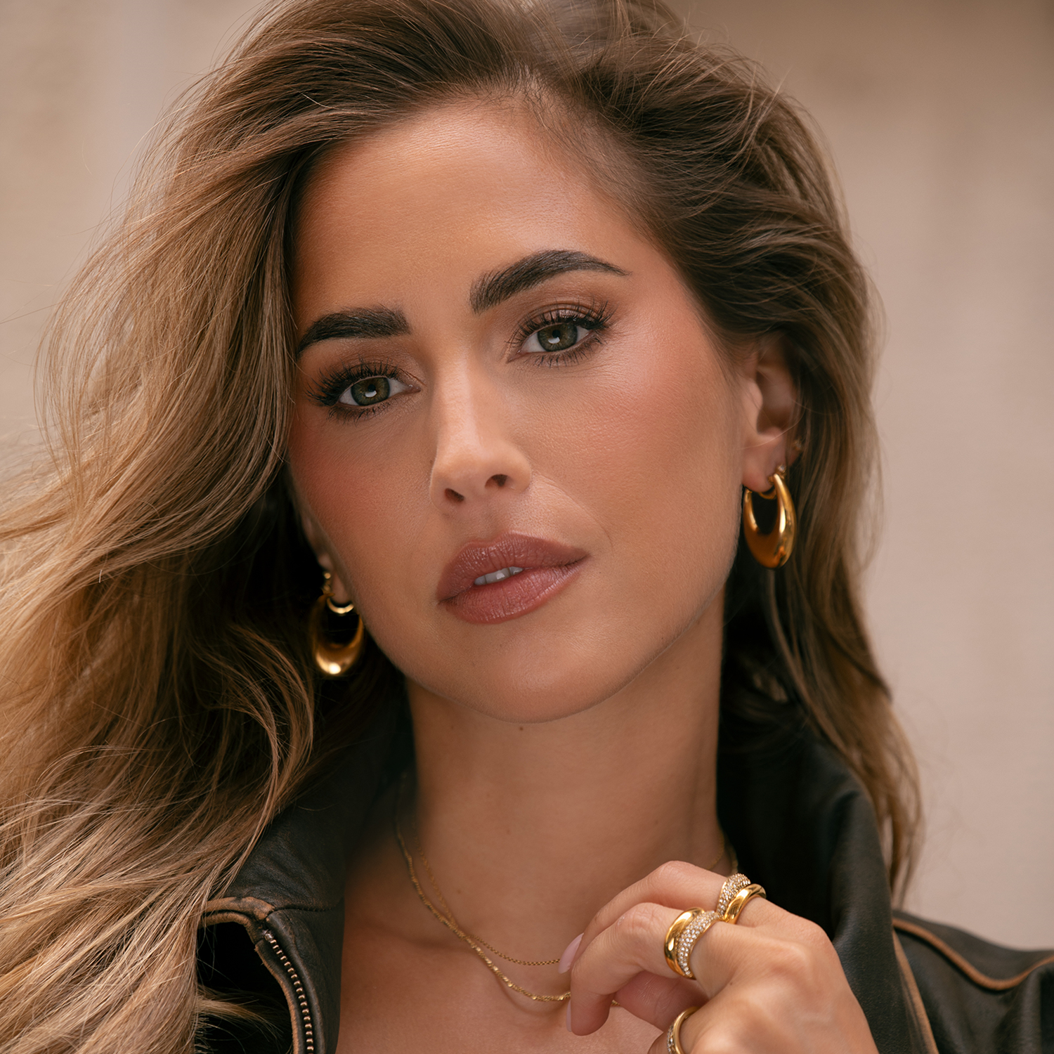 Mockberg Kenza Gold Plated Hoops MB1725