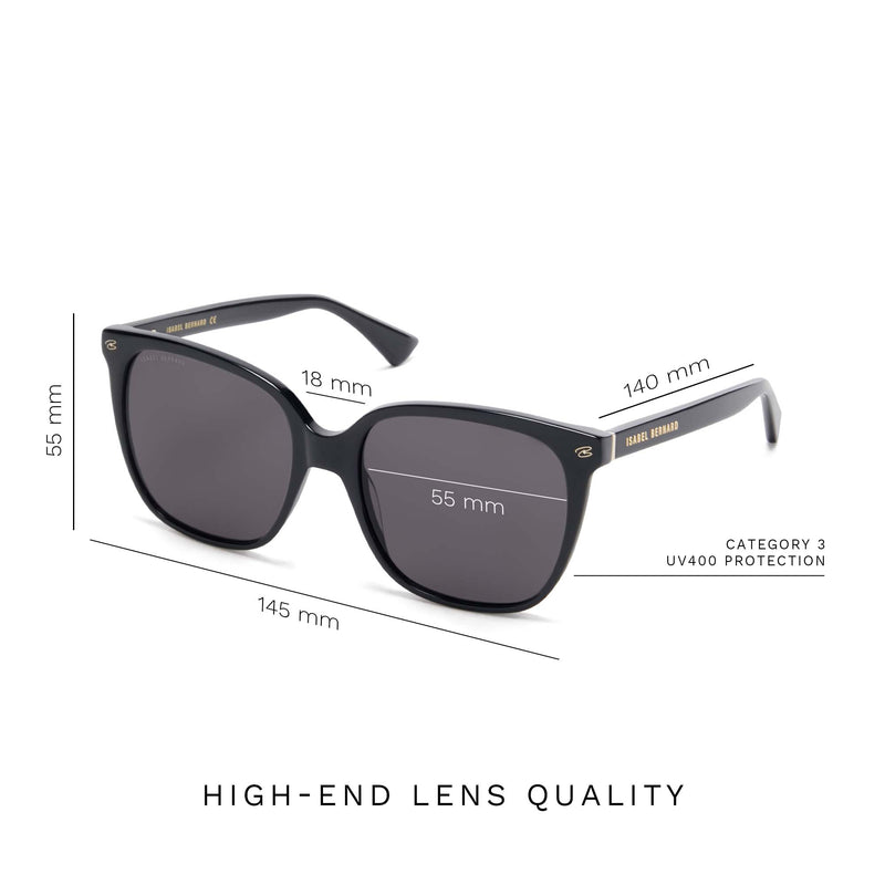Isabel Bernard La Villette Femmes Lunettes de Soleil Noir IB400007-01-01-zoom-