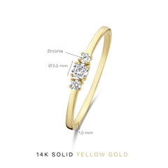 Isabel Bernard Rivoli Esmée 14 Carat Gold Ring IB330050-50