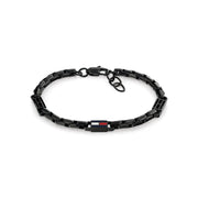 Tommy Hilfiger Acier Inoxydable Noir Homme Bracelet Chaîne TJ2790676