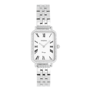 OOZOO Vintage Montre Femme Argentée et Blanche C20413