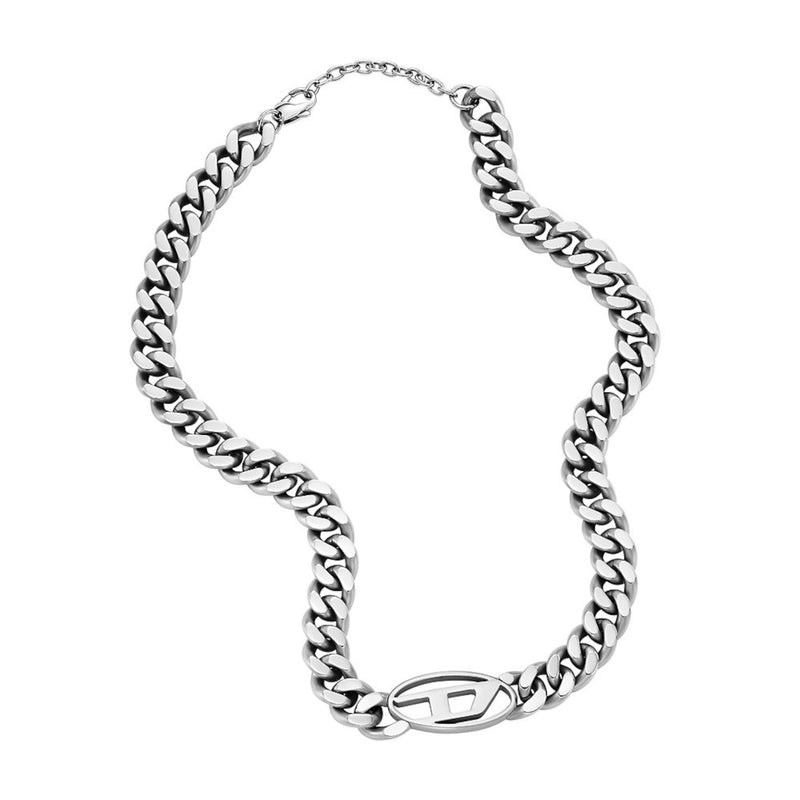 Diesel Steel Collier Argent DX1433040-zoom-