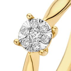 Isabel Bernard De la Paix Hanaé 14 Carat Gold Ring | diamond 0.14 ct | IBD330008-60