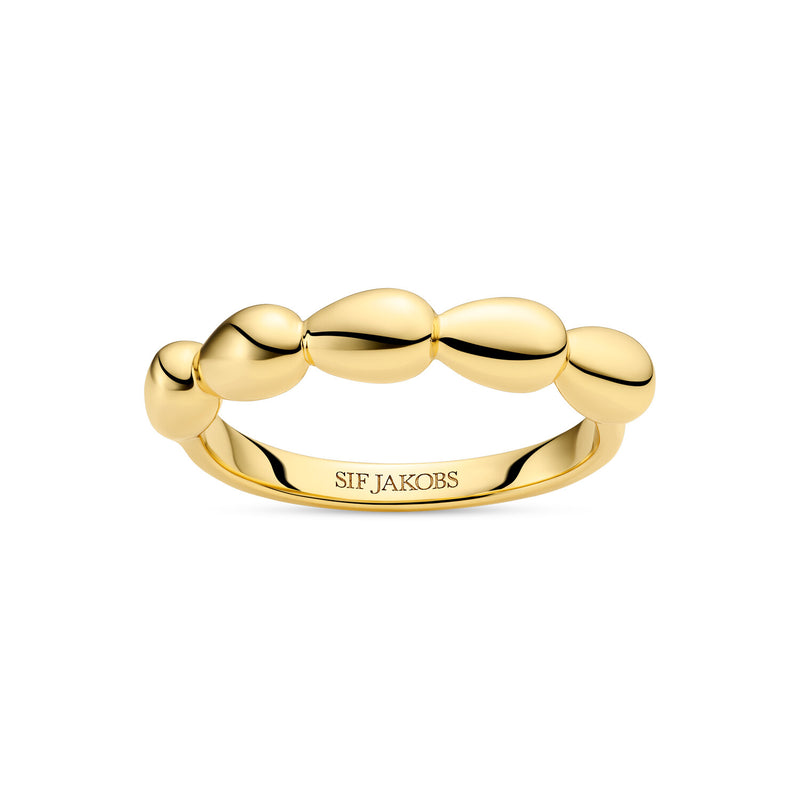 Sif Jakobs Gold Plated Goccia Piccolo Pianura Ring SJ-R2594-YG-54-zoom-