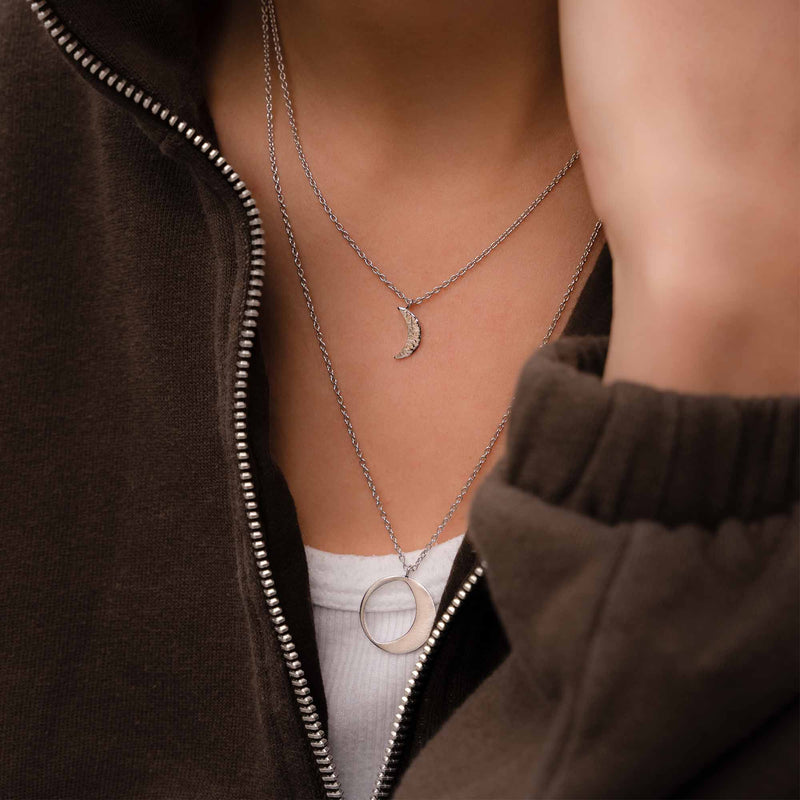 Violet Hamden Luna Collier en Argent 925 Sterling avec Lunes VH10104-zoom-