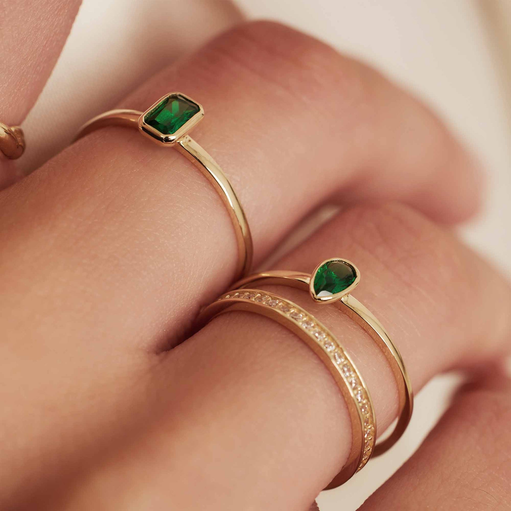 Isabel Bernard Baguette Olivia 14 Karaat Gouden Ring IB330086-48