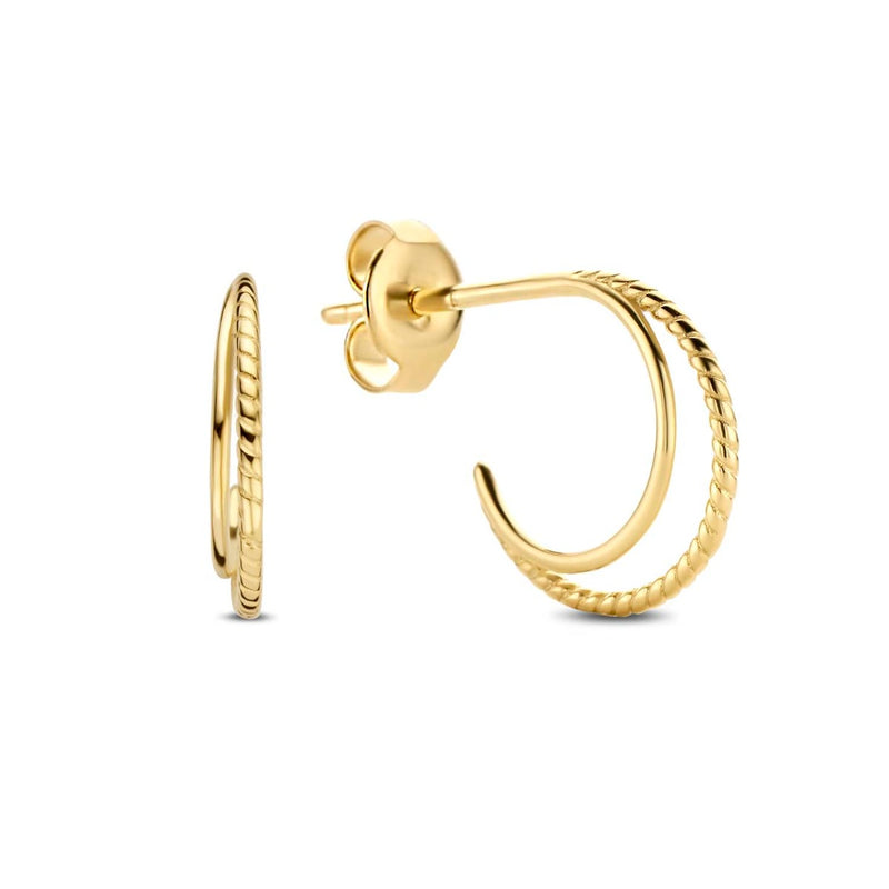 Jackie Gold Femmes Créoles Or 14 carats JKE20.035-zoom-
