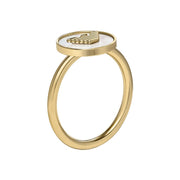 Emporio Armani Eagle Logo Bague en cuivre EGS31427105.5
