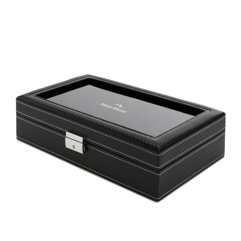 Mats Meier Mont Fort Hommes Boîte à Montres Noir MM-Watchbox-1909-zoom-