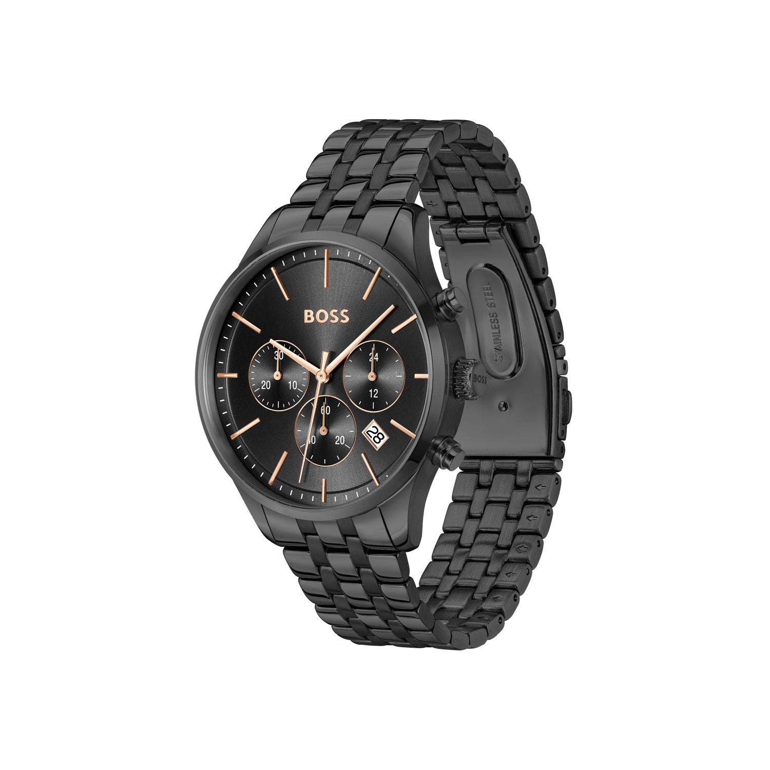 Hugo Boss AVERY Zwart Heren Horloge 2002-HB1514256