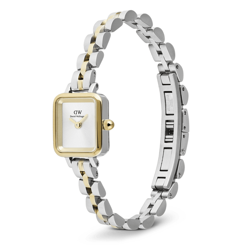 Daniel Wellington Quadro Mini Arch 3-Link Bicolore Montre Femme DW00100925-zoom-