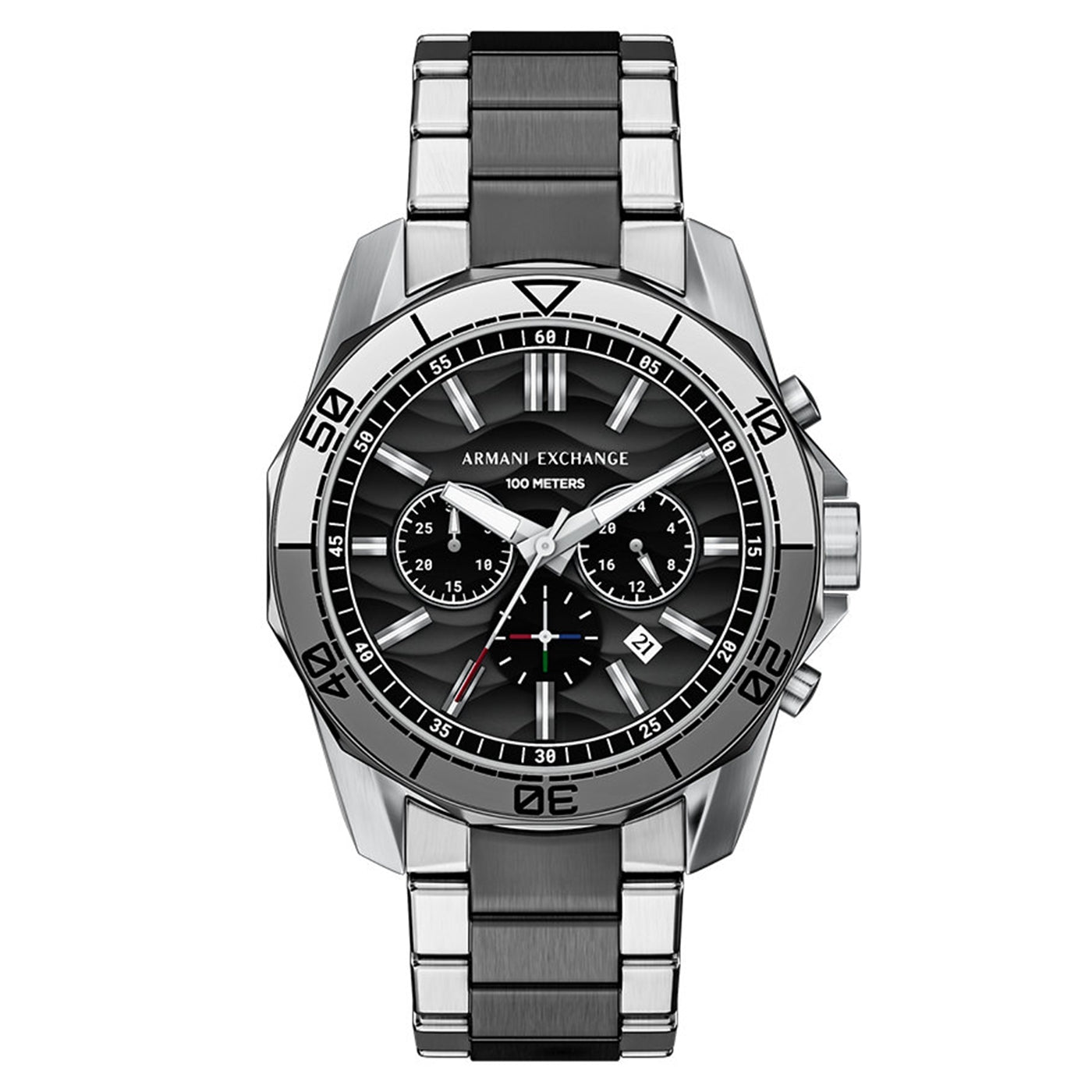 Armani Exchange Round Black Dial Watch AX1973