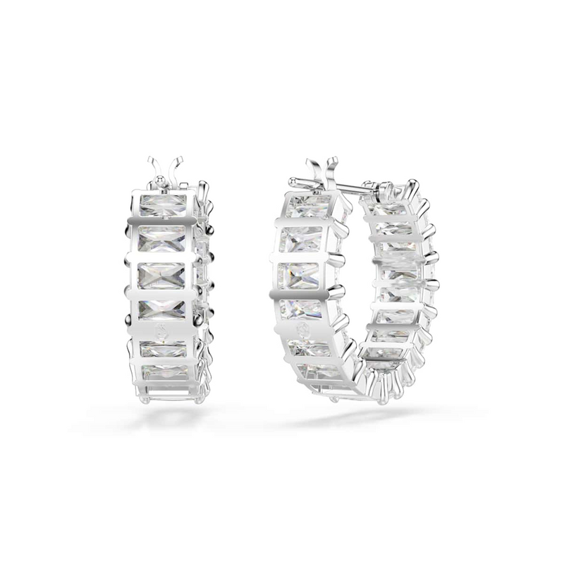 Swarovski Matrix Boucles D'Oreilles En Argent 5733397-zoom-