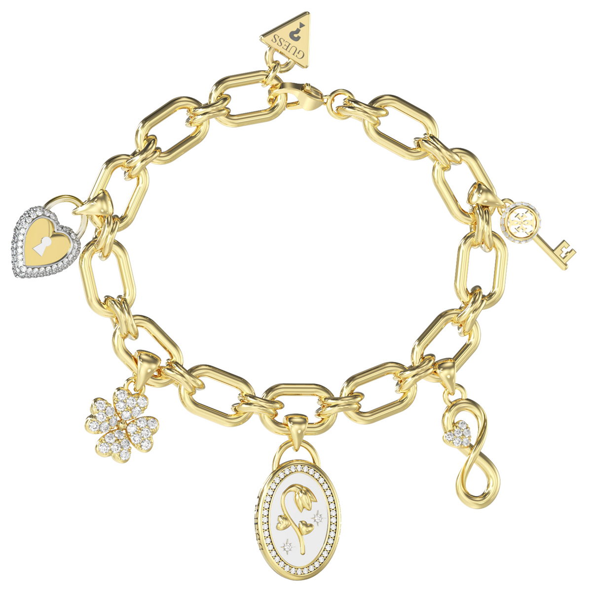 Guess Love Bites Gold-coloured Bracelet JUBB06042JWYGS