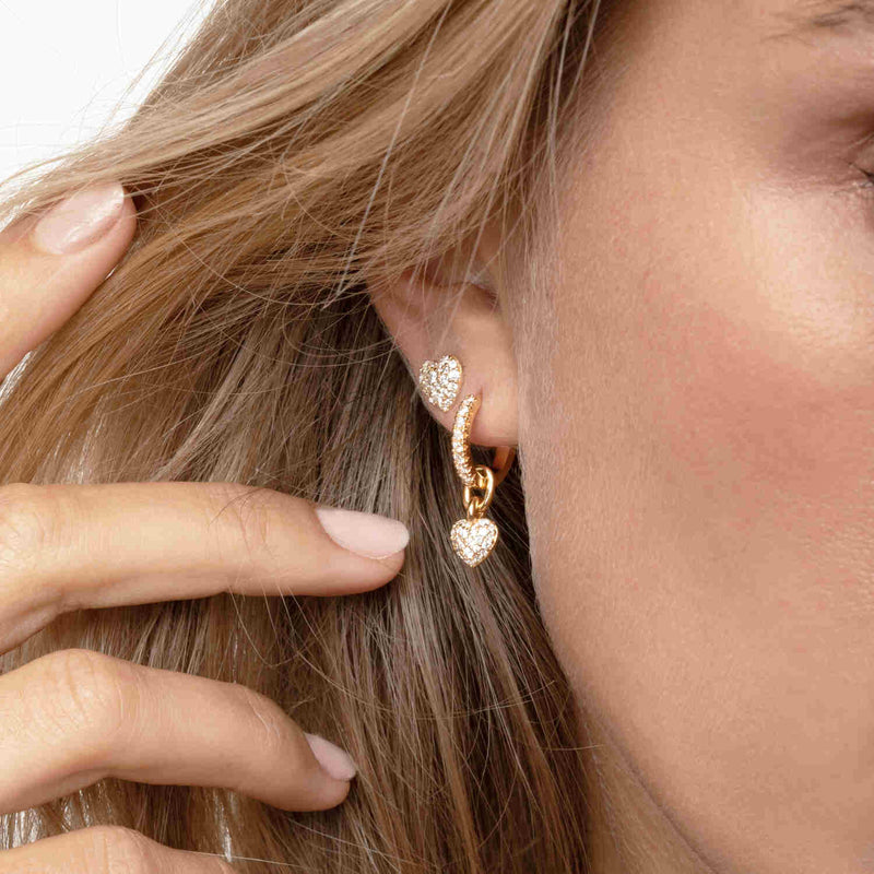 Sif Jakobs Caro Gold Plated Zirconia Earrings SJ-E72350-CZ-YG-zoom-