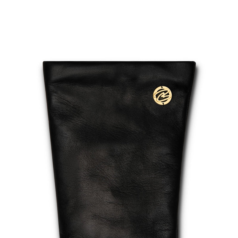 Isabel Bernard Honoré Eleanor black goatskin leather gloves IB67000-301--zoom-