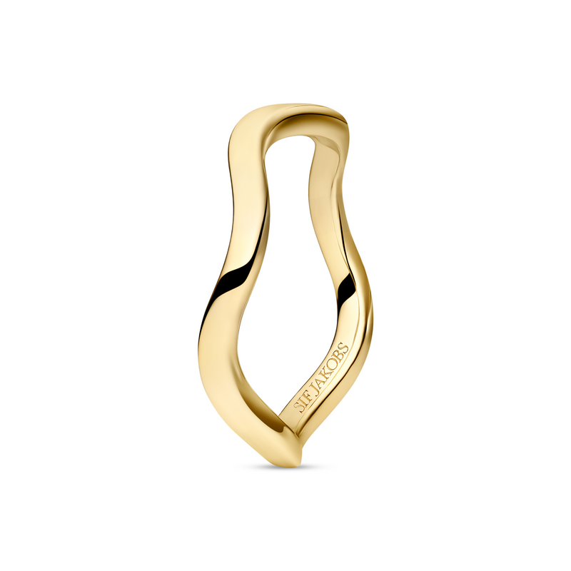 Sif Jakobs Ellera Waves Pianura Bague Plaquée Or SJ-R3869-YG-58-zoom-