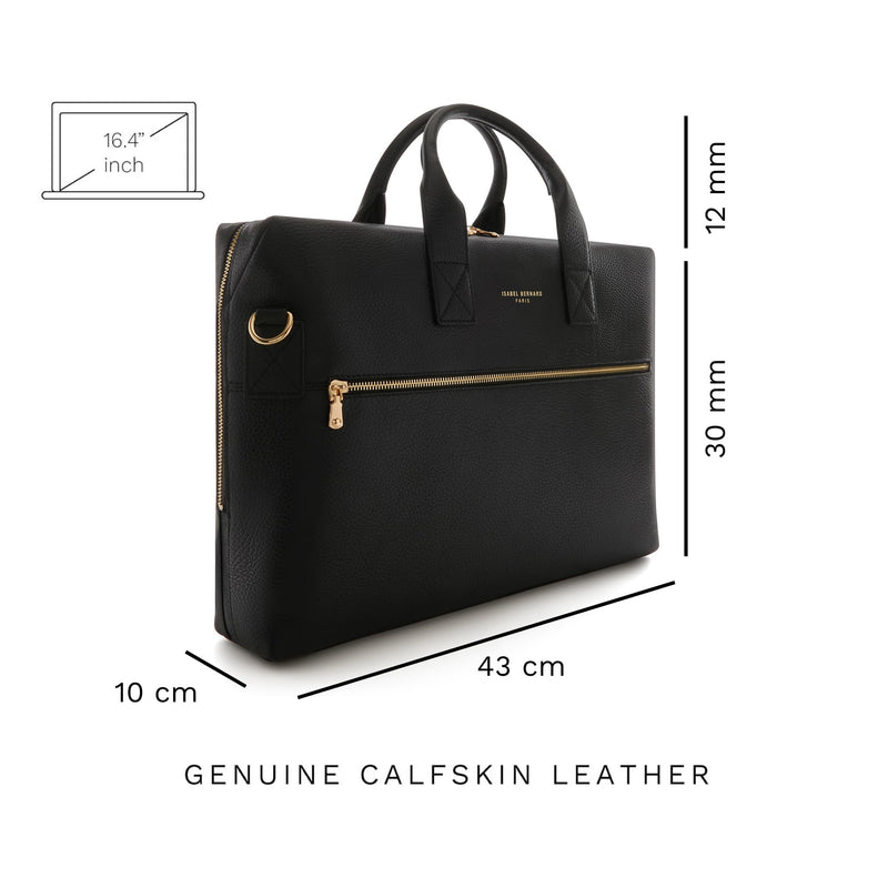 Isabel Bernard Honoré Sac à Main Noir IB25071-zoom-