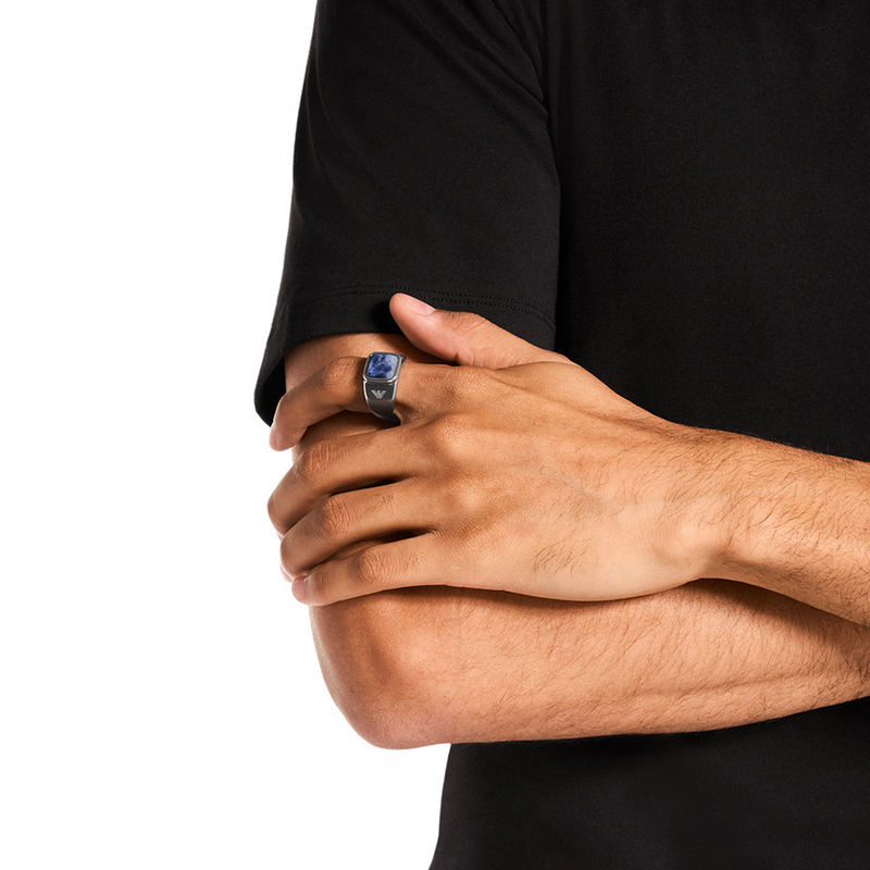 Emporio Armani Stainless Steel Men's Ring EGS3325040-10-zoom-