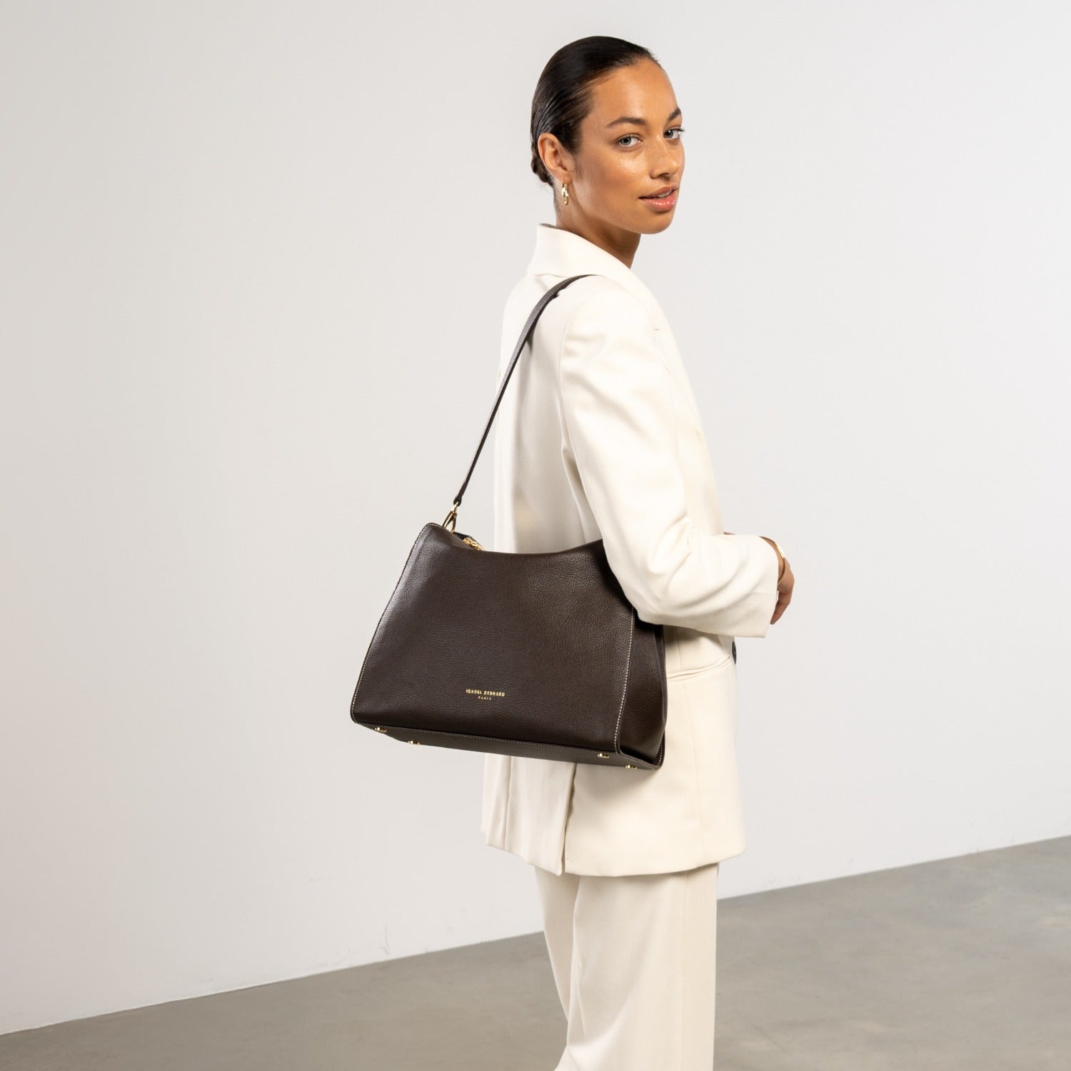 Isabel Bernard Honoré Emma Dark Brown Shoulder Bag IB21134-031