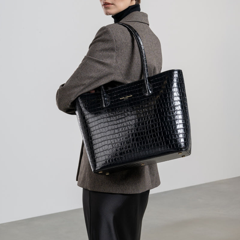 Isabel Bernard Honoré Femmes Cabas Noir IB25024-zoom-