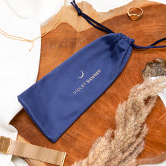 Violet Hamden Sunrise Gold Coloured and Silver Coloured Steel Watch strap (14 mm) VH43003