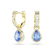 Swarovski Boucles d'oreilles créoles Chroma Gold avec cristaux bleus 5757815