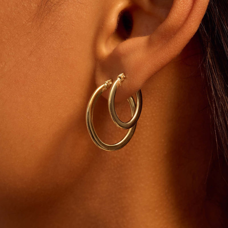 Beloro Jewels La Rinascente  Creoles Or 9 carats BO360073-zoom-