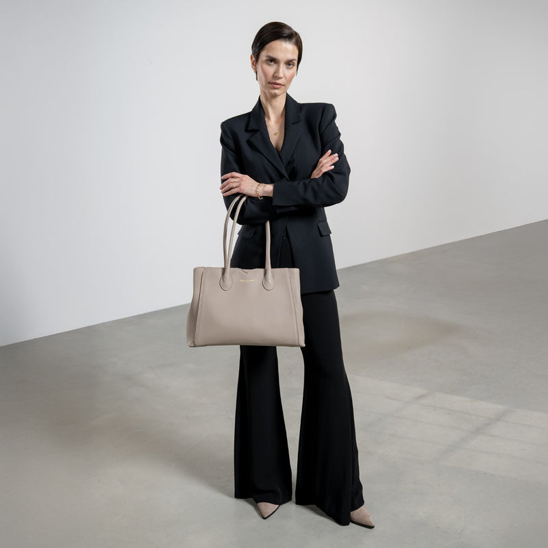 Isabel Bernard Honoré Sac à Main Taupe IB25016-zoom-