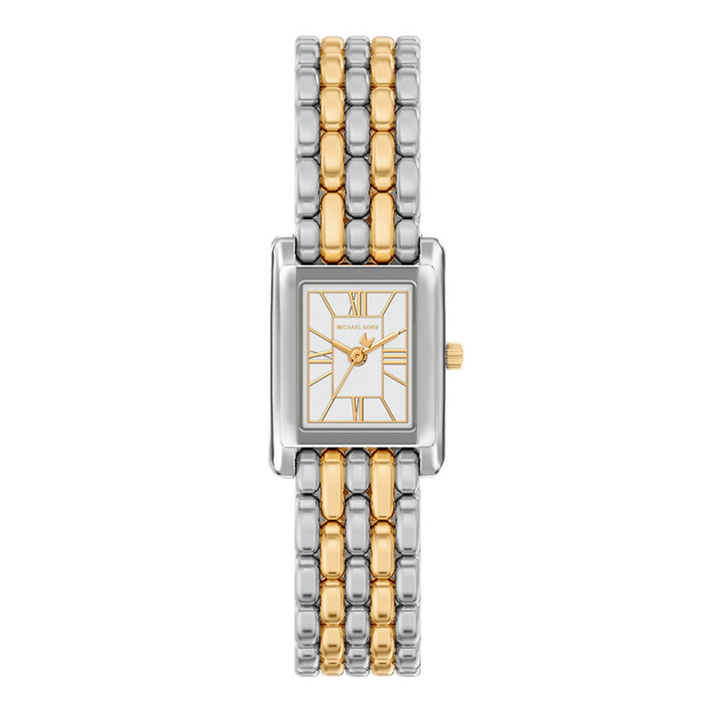 Michael Kors Essex Rectangular White Dial Watch MK4999-zoom-