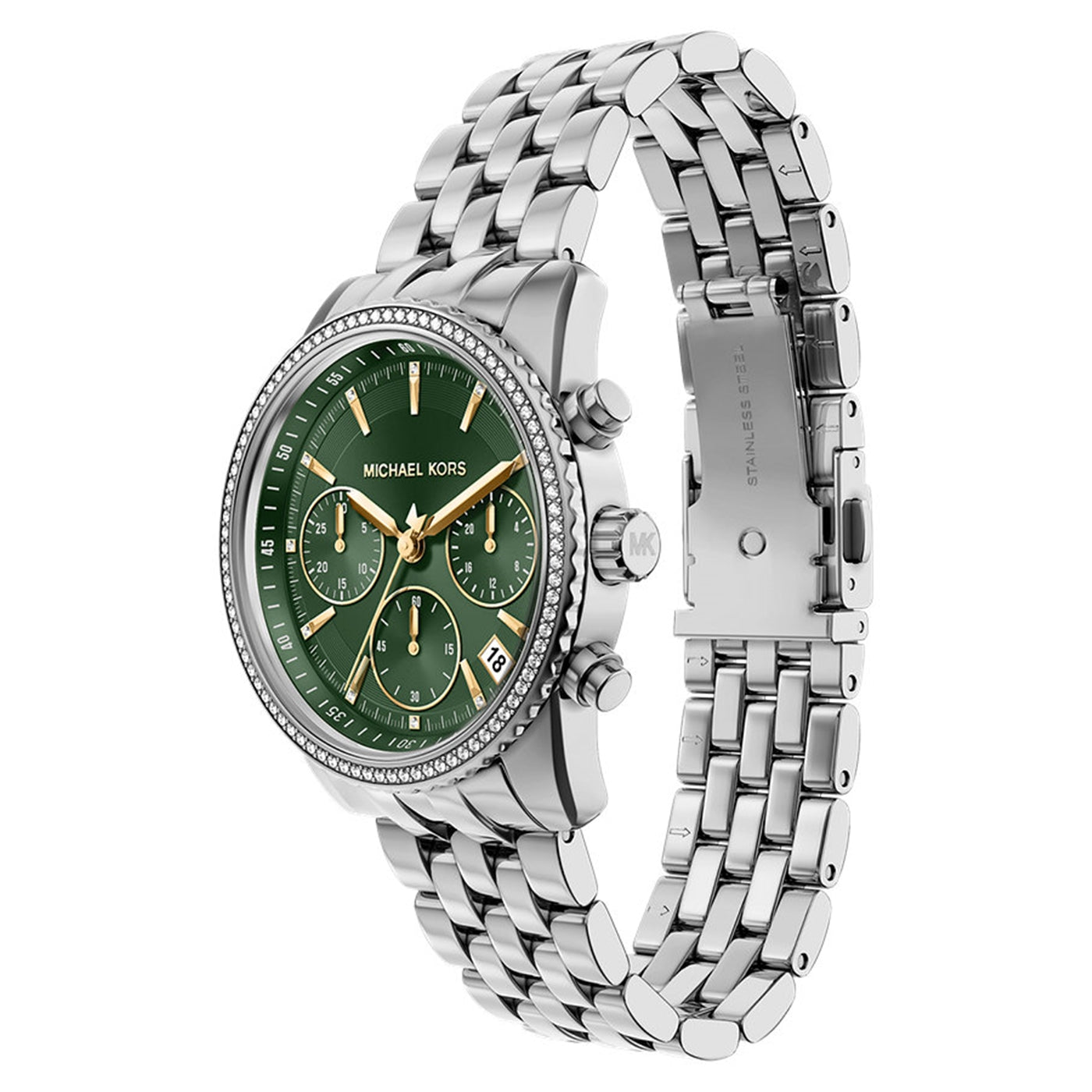 Michael Kors Bryant Round Green Dial Watch MK7583