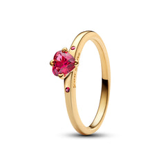 Pandora Love Gold coloured Heart Ring 166574C01-54