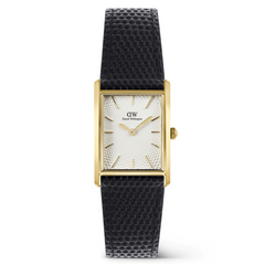 Daniel Wellington Bound Black Lizard White Guilloche Unisex Watch DW00100899