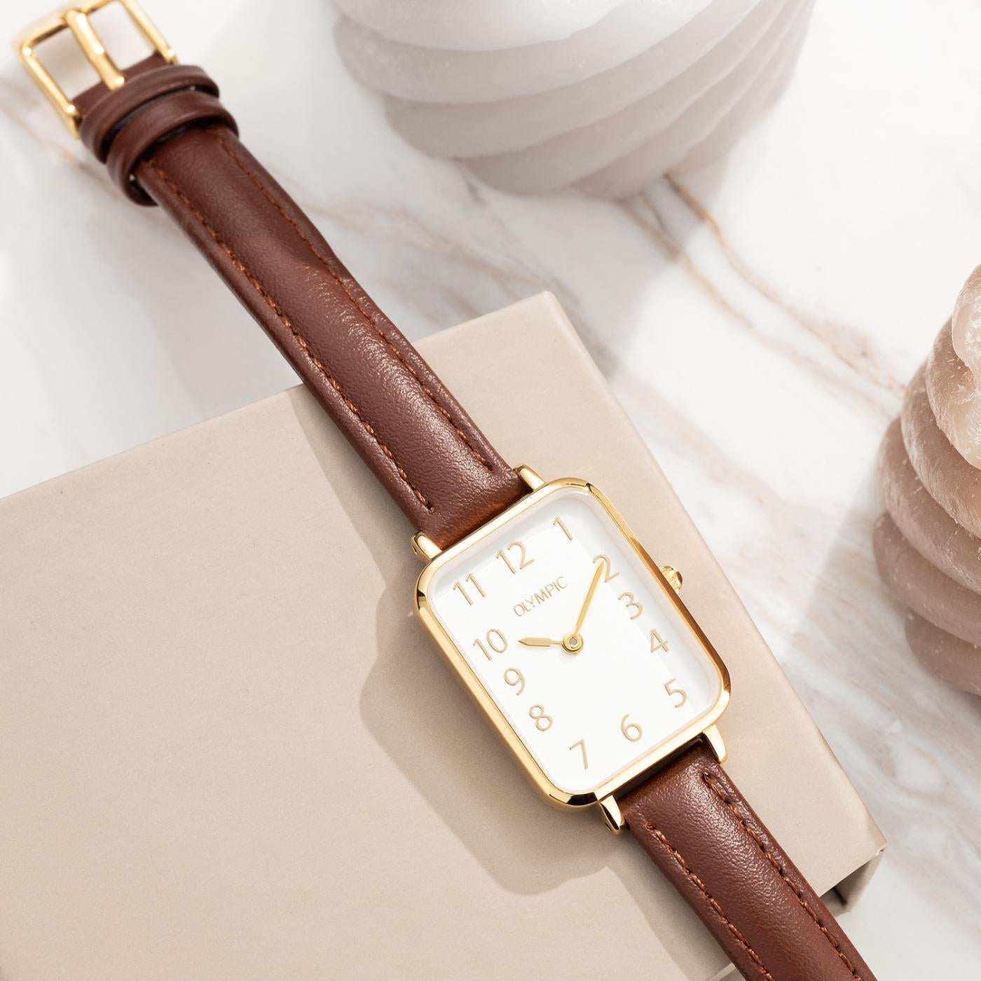 Olympic Tilly Brown Watch OL66DDL008