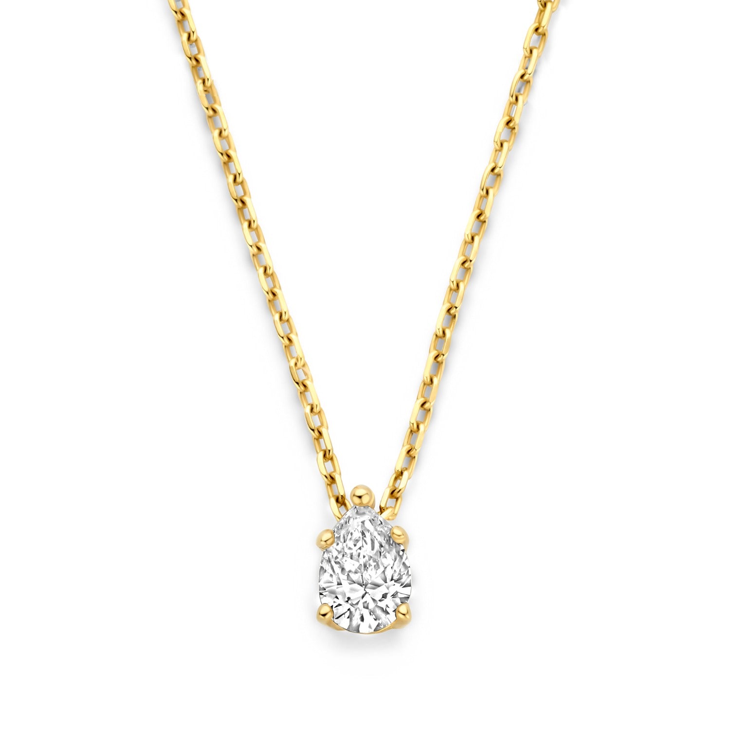 Isabel Bernard De la Paix Eloise 14 karat gold necklace with diamond 0.15 carat IBD350026