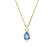 Swarovski Collier Chroma Gold avec pendentif en cristal bleu 5757786