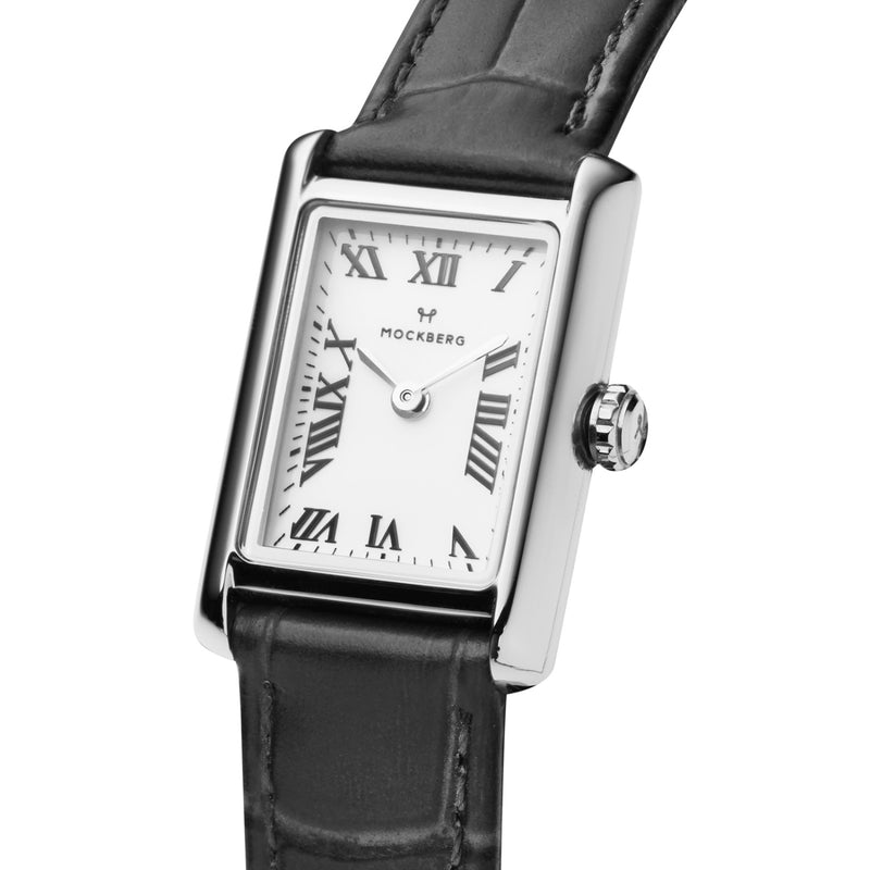 Mockberg Timeless Black Leather Women's Watch MB0246-zoom-