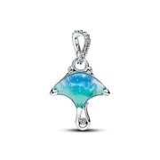Pandora Moments Charm Pendant Manta Ray Murano Glass And Enamel 794685C01