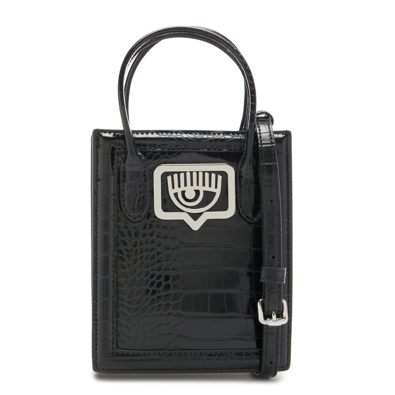 Chiara Ferragni Eyelike Sac Besace Noir 75SB4BB8-ZS728-899-zoom-