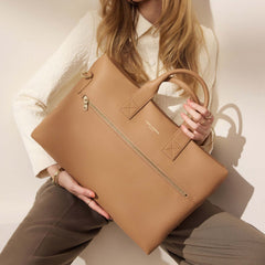 Isabel Bernard Honoré Anique Camel Calfskin Handbag IB25062