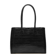 Isabel Bernard Honoré Cloè Black Croco Handbag IB25007