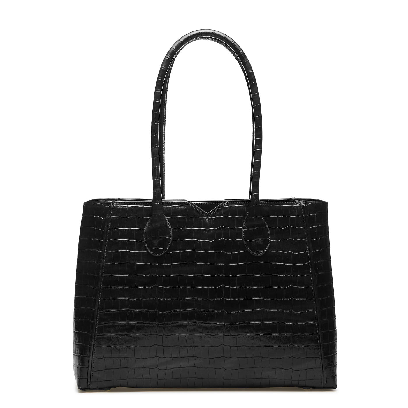 Isabel Bernard Honoré Cloè Black Croco Handbag IB25007