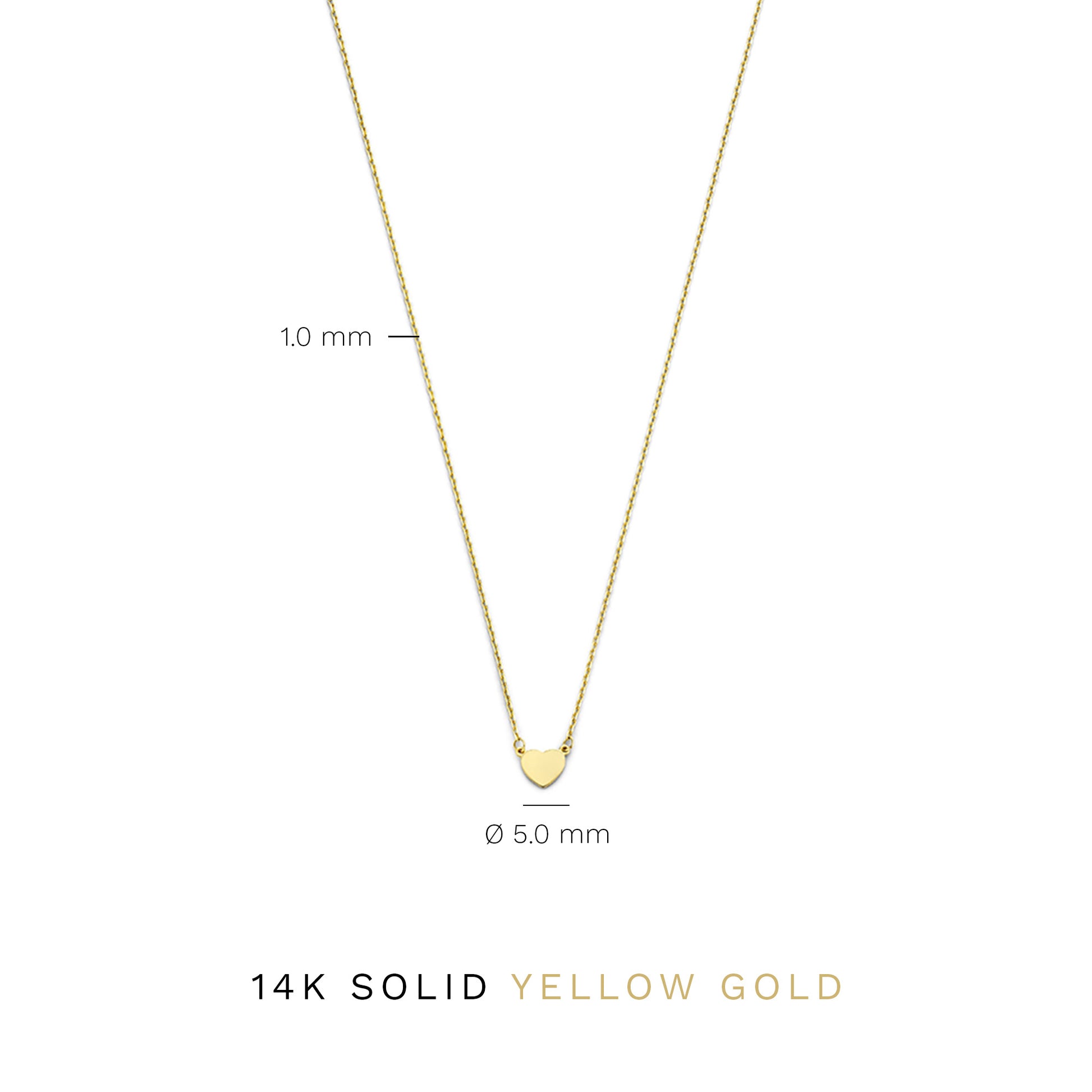 Isabel Bernard Belleville Amore 14 Carat Golden Necklace IB340089