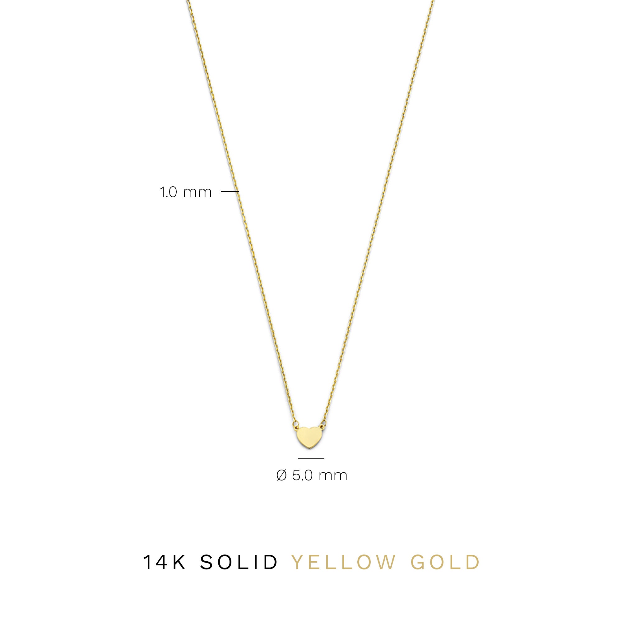 Isabel Bernard Belleville Amore 14 Carat Golden Necklace IB340089
