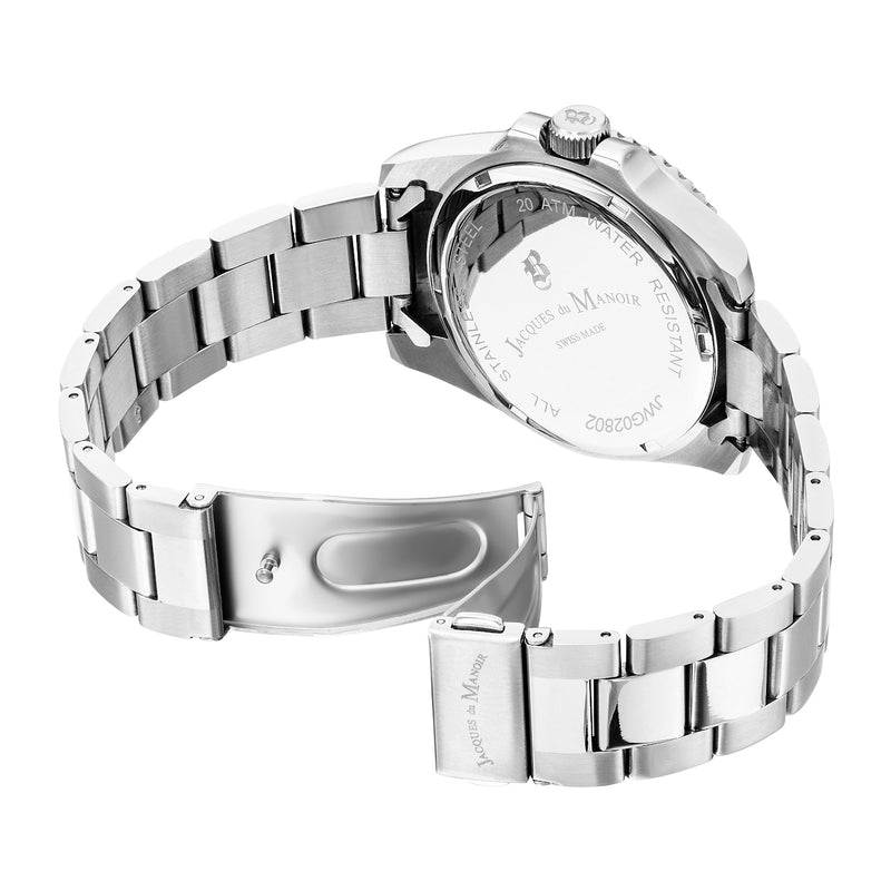 Jacques du Manoir Pro Scuba Hommes Montre Argent JWG02802-zoom-