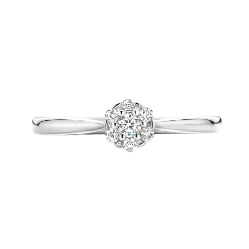 Blush Femmes Bague Or blanc 14 carats 1248WZI/60-zoom-