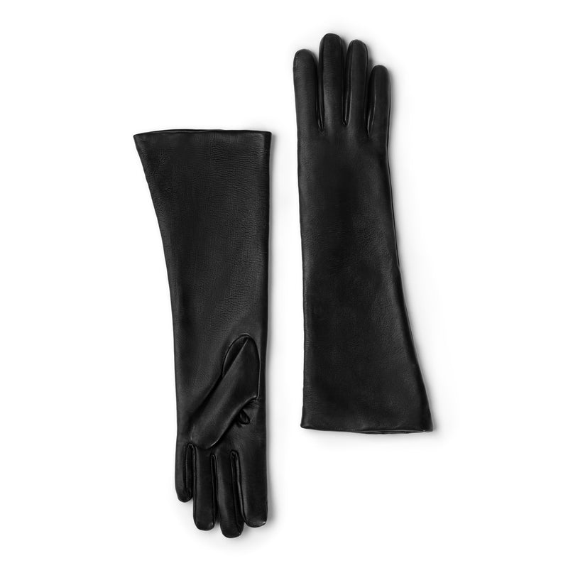 Isabel Bernard Honoré Estelle gants noirs en cuir de chèvre IB67005-301-6.5-zoom-
